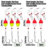Close-up of Pompano rig setup for surf fishing